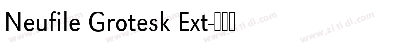 Neufile Grotesk Ext字体转换